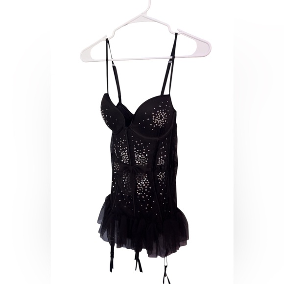 Victoria's Secret Other - Victoria's Secret Black Lace Chemise with Sweetheart Neckline